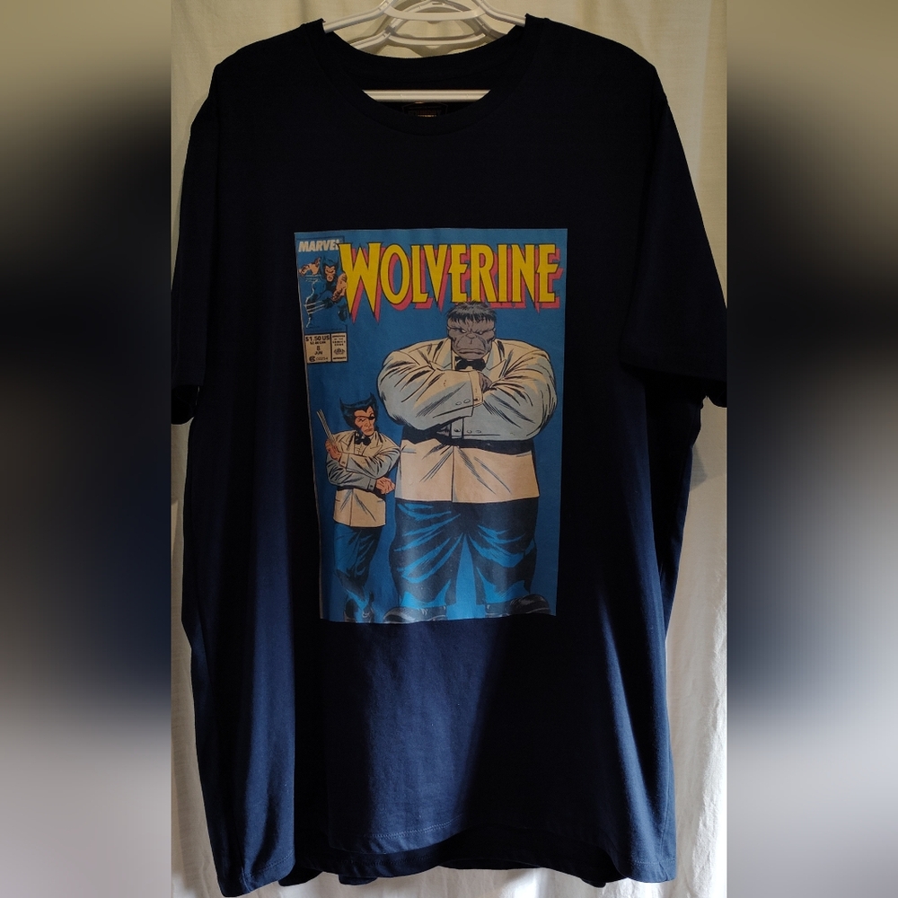 Wolverine Graphic T-Shirt in Navy Blue